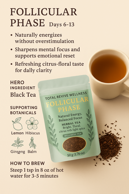 Follicular Phase Tea | Revitalize & Refresh Blend | Total Revive Wellness