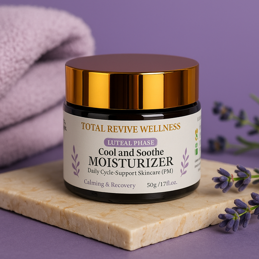 Luteal Phase Moisturizer | PMS Skin Relief & Balance | Total Revive Wellness