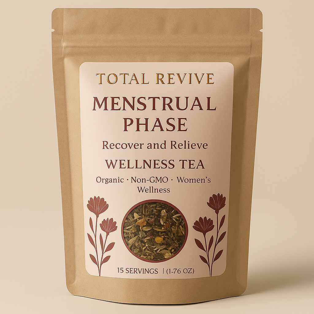 Period Tea Menstrual Phase Tea – Cramp & Inflammation Relief | Total Revive ...